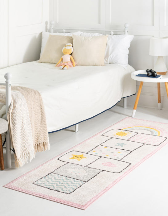 Unique Loom Whimsy Kids Collection Area Rug - Hopscotch