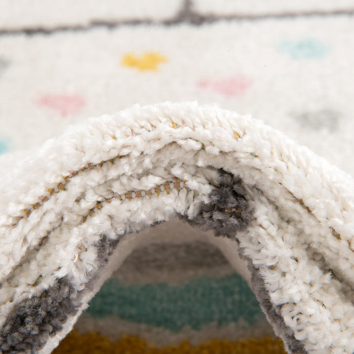 Unique Loom Whimsy Kids Collection Area Rug - Hopscotch