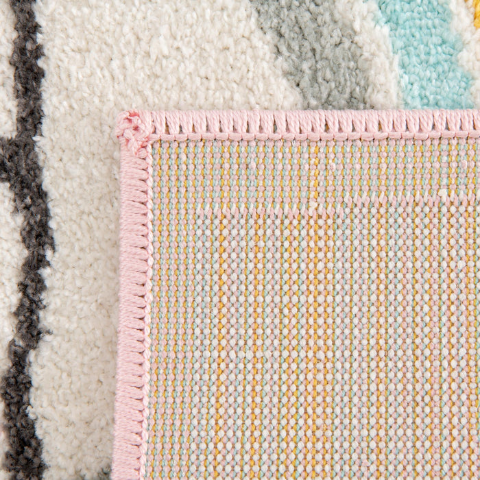 Unique Loom Whimsy Kids Collection Area Rug - Hopscotch