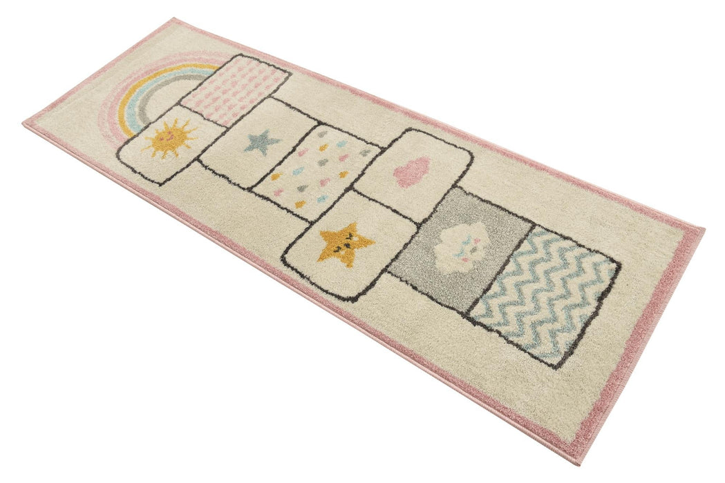 Unique Loom Whimsy Kids Collection Area Rug - Hopscotch