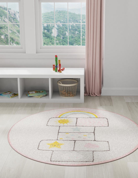 Unique Loom Whimsy Kids Collection Area Rug - Hopscotch