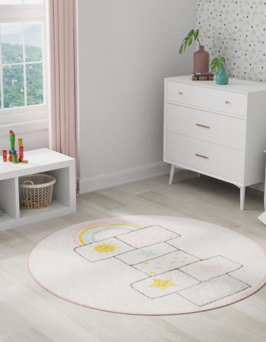 Unique Loom Whimsy Kids Collection Area Rug - Hopscotch