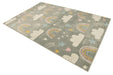 Unique Loom Whimsy Kids Collection Area Rug - Rainbow, Stars, And Clouds
