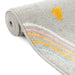 Unique Loom Whimsy Kids Collection Area Rug - Rainbow, Stars, And Clouds