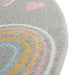 Unique Loom Whimsy Kids Collection Area Rug - Rainbow, Stars, And Clouds