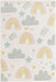 Unique Loom Whimsy Kids Collection Area Rug - Rainbow, Stars, And Clouds