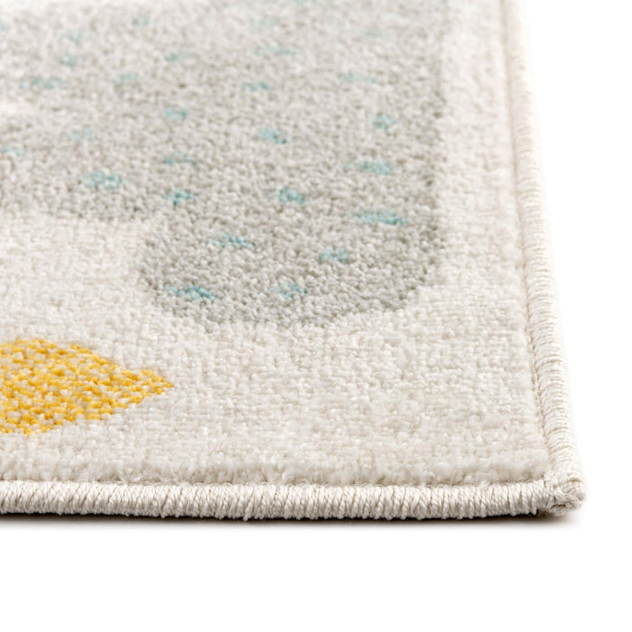 Unique Loom Whimsy Kids Collection Area Rug - Rainbow, Stars, And Clouds