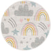 Unique Loom Whimsy Kids Collection Area Rug - Rainbow, Stars, And Clouds
