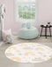 Unique Loom Whimsy Kids Collection Area Rug - Rainbow, Stars, And Clouds