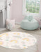 Unique Loom Whimsy Kids Collection Area Rug - Rainbow, Stars, And Clouds