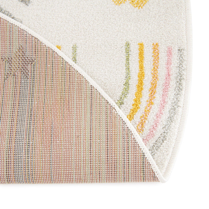 Unique Loom Whimsy Kids Collection Area Rug - Rainbow, Stars, And Clouds