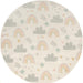 Unique Loom Whimsy Kids Collection Area Rug - Rainbow, Stars, And Clouds