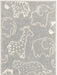 Unique Loom Whimsy Kids Collection Area Rug - Safari Animals
