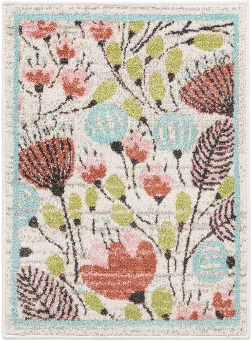 Unique Loom Whimsy Kids Collection Area Rug - Wildflowers