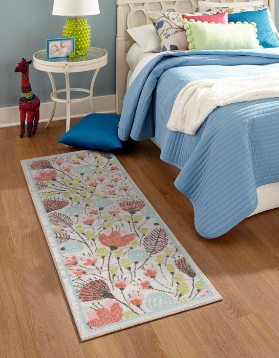 Unique Loom Whimsy Kids Collection Area Rug - Wildflowers