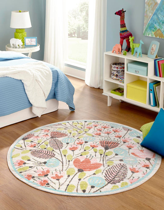 Unique Loom Whimsy Kids Collection Area Rug - Wildflowers