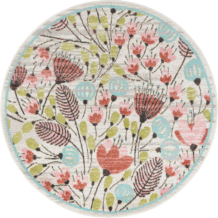 Unique Loom Whimsy Kids Collection Area Rug - Wildflowers
