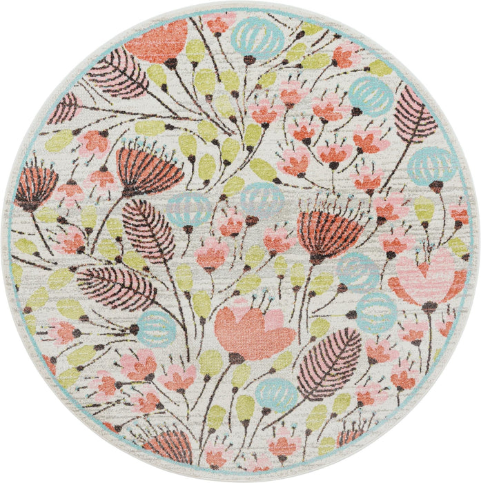Unique Loom Whimsy Kids Collection Area Rug - Wildflowers