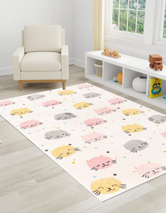 Unique Loom Whimsy Kids Collection Area Rug - Molly