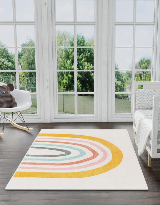 Unique Loom Whimsy Kids Collection Area Rug - Rainbow