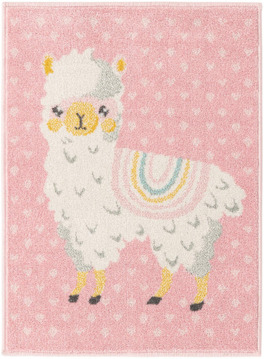 Unique Loom Whimsy Kids Collection Area Rug - Llama