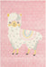 Unique Loom Whimsy Kids Collection Area Rug - Llama