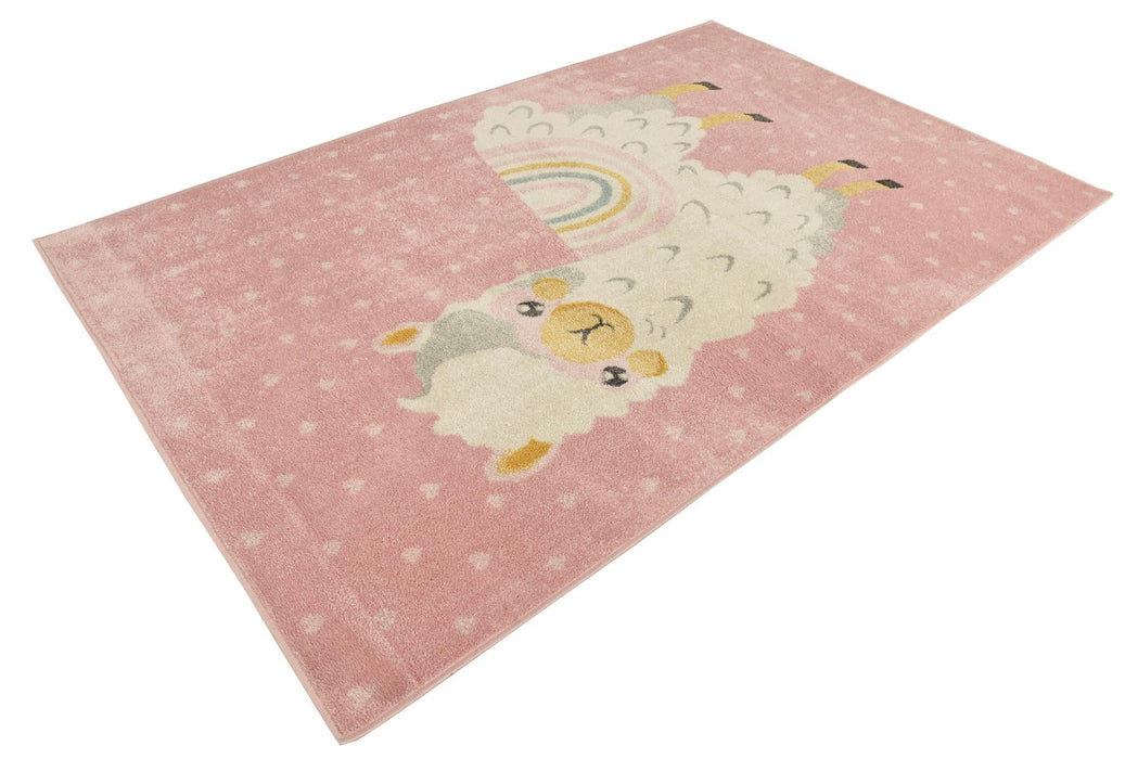 Unique Loom Whimsy Kids Collection Area Rug - Llama
