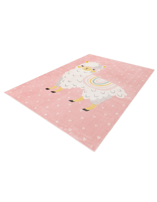 Unique Loom Whimsy Kids Collection Area Rug - Llama