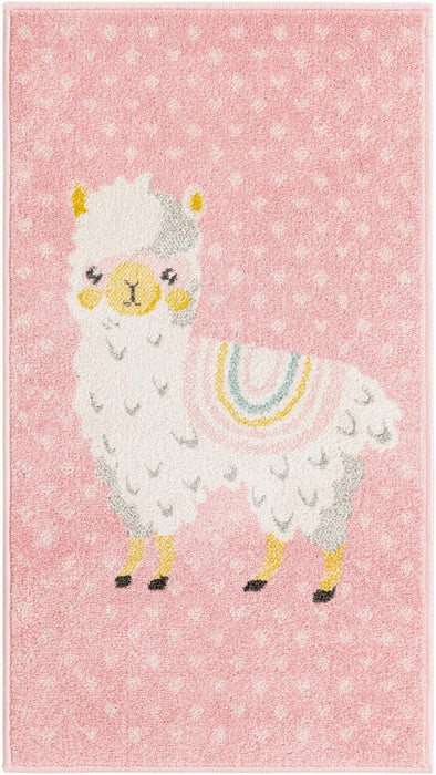 Unique Loom Whimsy Kids Collection Area Rug - Llama