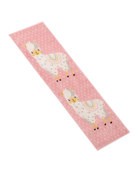 Unique Loom Whimsy Kids Collection Area Rug - Llama