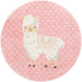 Unique Loom Whimsy Kids Collection Area Rug - Llama