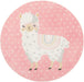 Unique Loom Whimsy Kids Collection Area Rug - Llama