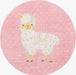 Unique Loom Whimsy Kids Collection Area Rug - Llama