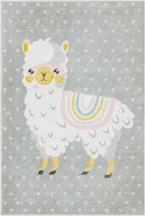 Unique Loom Whimsy Kids Collection Area Rug - Llama