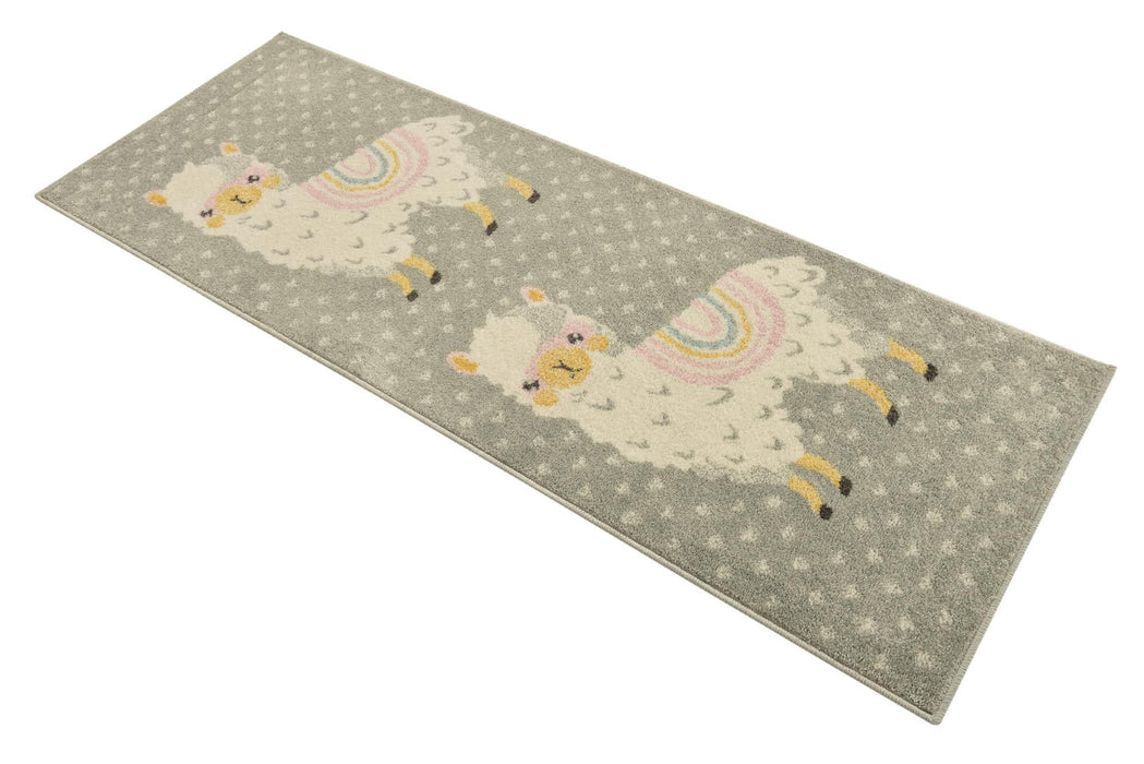 Unique Loom Whimsy Kids Collection Area Rug - Llama