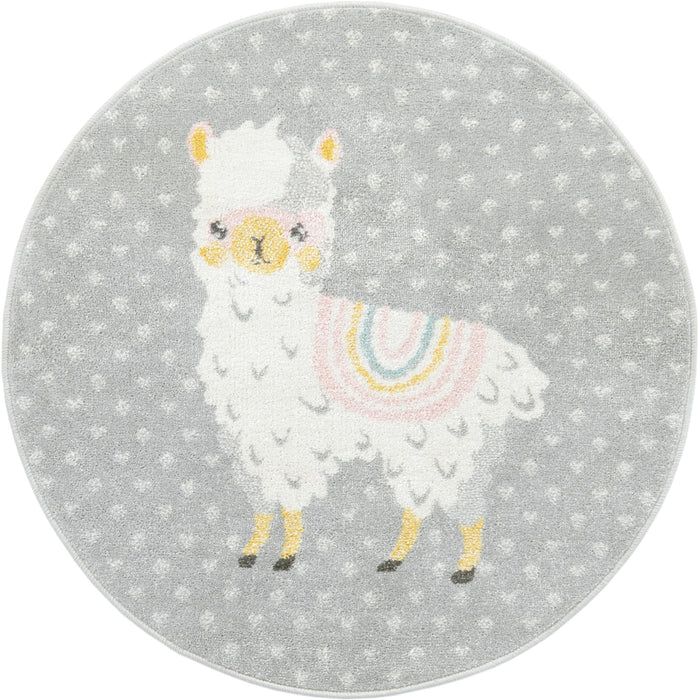 Unique Loom Whimsy Kids Collection Area Rug - Llama