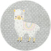 Unique Loom Whimsy Kids Collection Area Rug - Llama