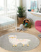 Unique Loom Whimsy Kids Collection Area Rug - Llama