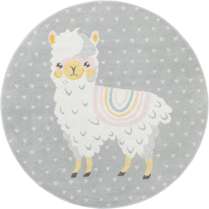 Unique Loom Whimsy Kids Collection Area Rug - Llama