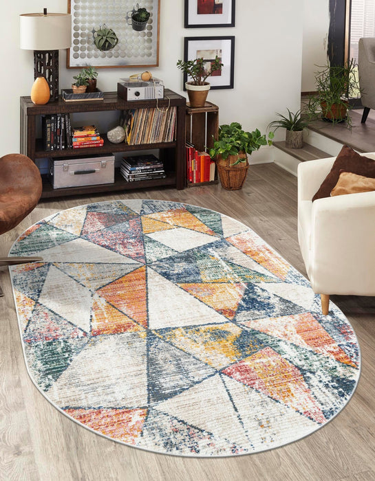 Unique Loom Gemstone Collection Area Rug - Kaleidoscop