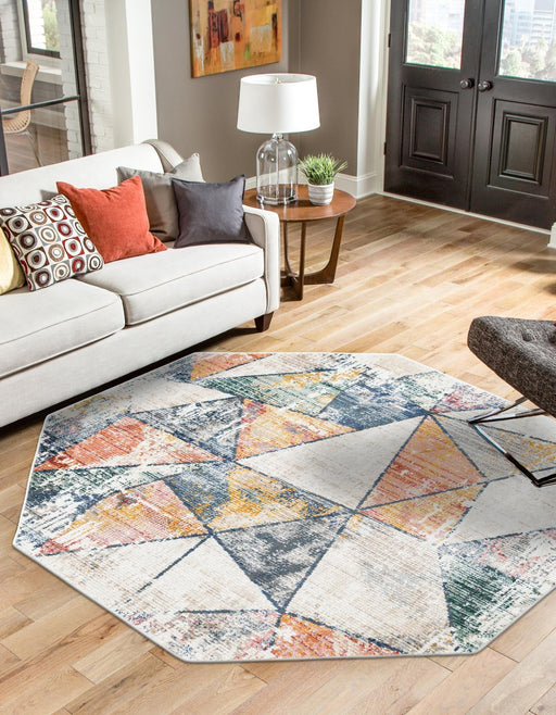 Unique Loom Gemstone Collection Area Rug - Kaleidoscop