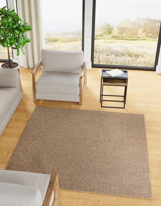 Unique Loom Dunes Collection Area Rug - Hiekka