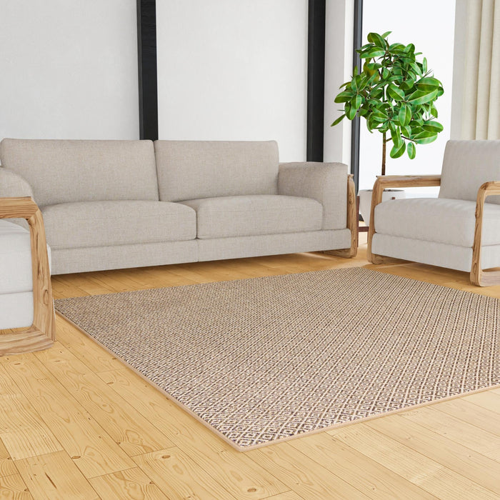 Unique Loom Dunes Collection Area Rug - Hiekka