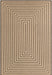 Unique Loom Dunes Collection Area Rug - Piasek