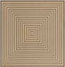 Unique Loom Dunes Collection Area Rug - Piasek