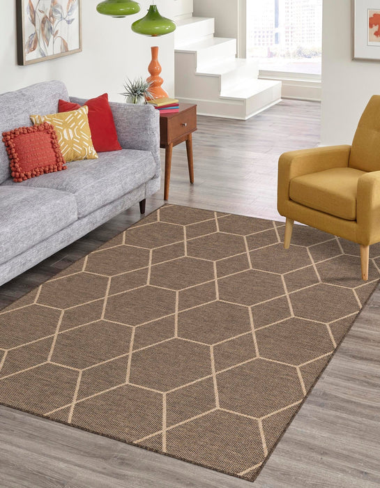 Unique Loom Dunes Collection Area Rug - Badain