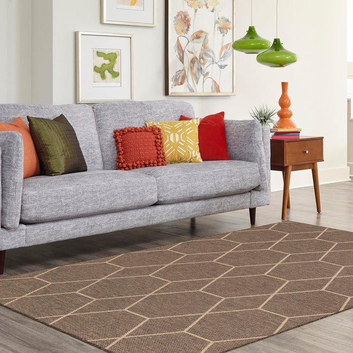 Unique Loom Dunes Collection Area Rug - Badain