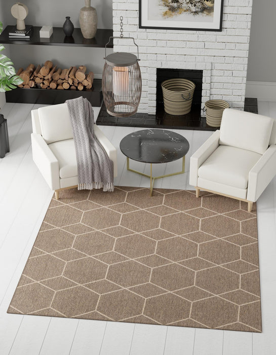 Unique Loom Dunes Collection Area Rug - Badain