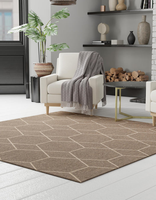 Unique Loom Dunes Collection Area Rug - Badain