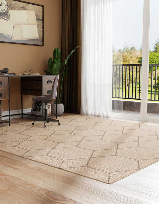 Unique Loom Dunes Collection Area Rug - Badain